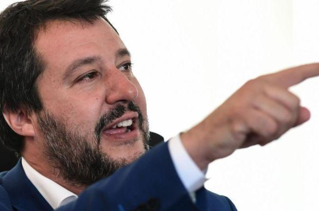 El vicepresidente y ministro de Interior Matteo Salvini.