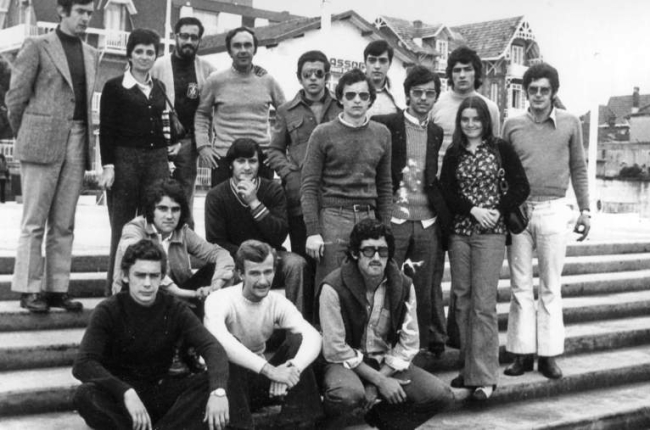 Parte del equipo de Maristas San José que se desplazó a Burdeos para el Campeonato del Mundo Escolar de 1973. DL