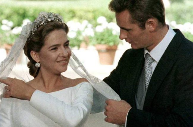 La infanta Cristina e Iñaki Urdangarin se casaron el 4 de octubre de 1997 en la Catedral de Barcelona. IMAGEN DE RTVE