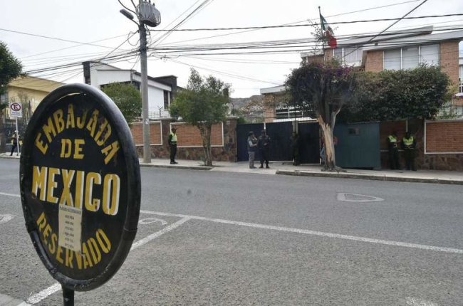 Imagen de la Embajada de México donde tuvieron lugar los hechos.