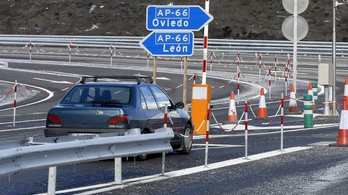 La autopista AP- 66 que comunica León y Asturias, en una imagen de archivo.