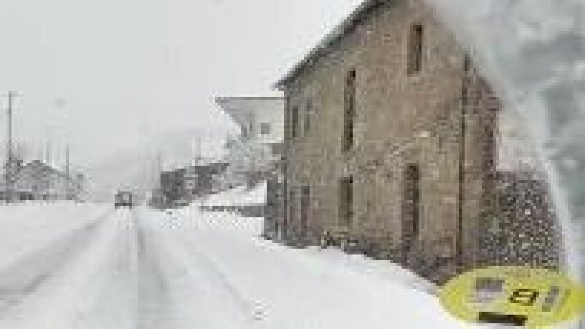 Así estaba este lunes Caboalles de Arriba