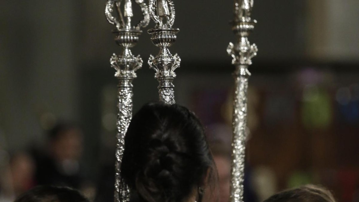 Procesión de la Soledad, en la iglesia de Jesús Divino Obrero.