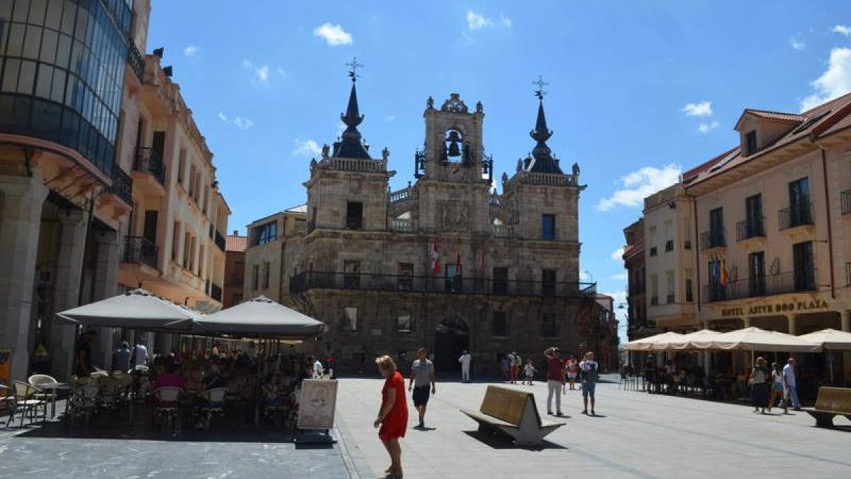 Plaza Mayor de Astorga, en una imagen de archivo