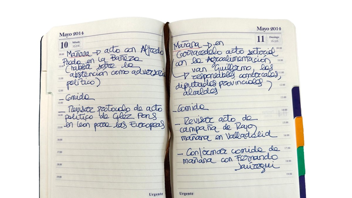 Recreación de la agenda de Isabel Carrasco en base a los testimonios de sus aliados más cercanos.