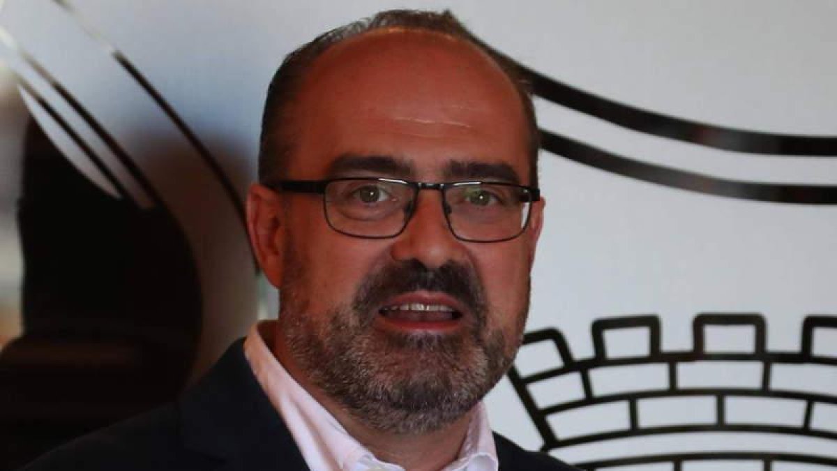 Marco Morala, el pasado viernes, en el Ayuntamiento de Ponferrada