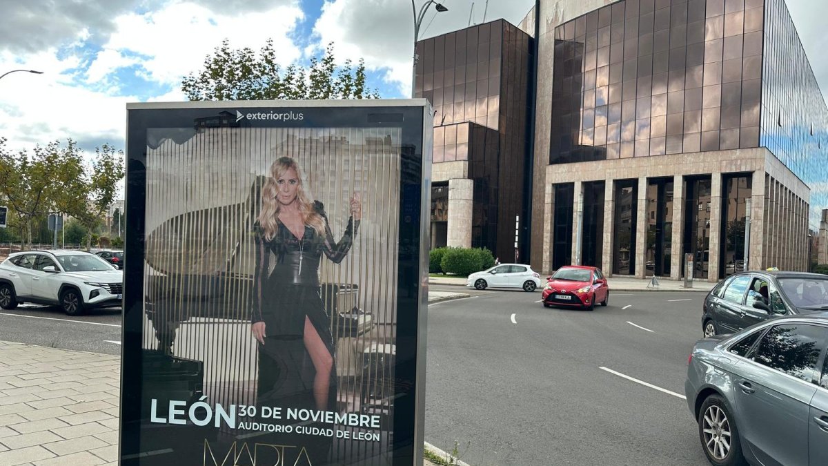 Cartel del evento que protagonizará Marta Sánchez en León