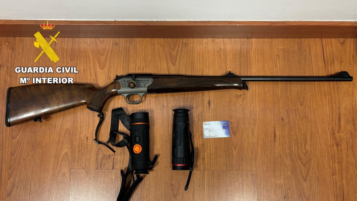 Material incautado en la operación.