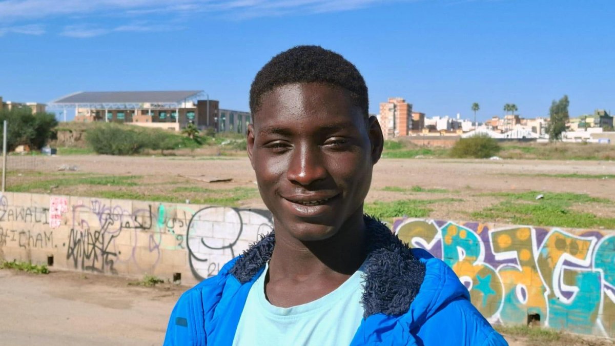 Mansour Konte, fotografiado en Málaga.