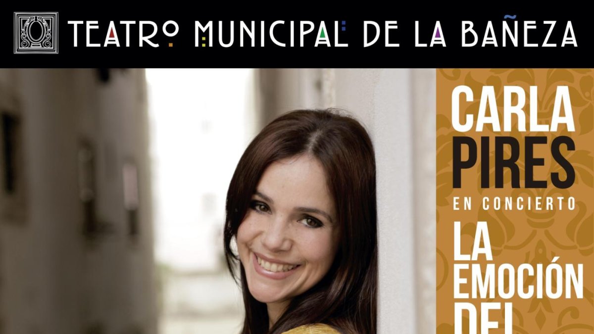 Carla Pires actúa hoy en el Teatro Municipal de La Bañeza.