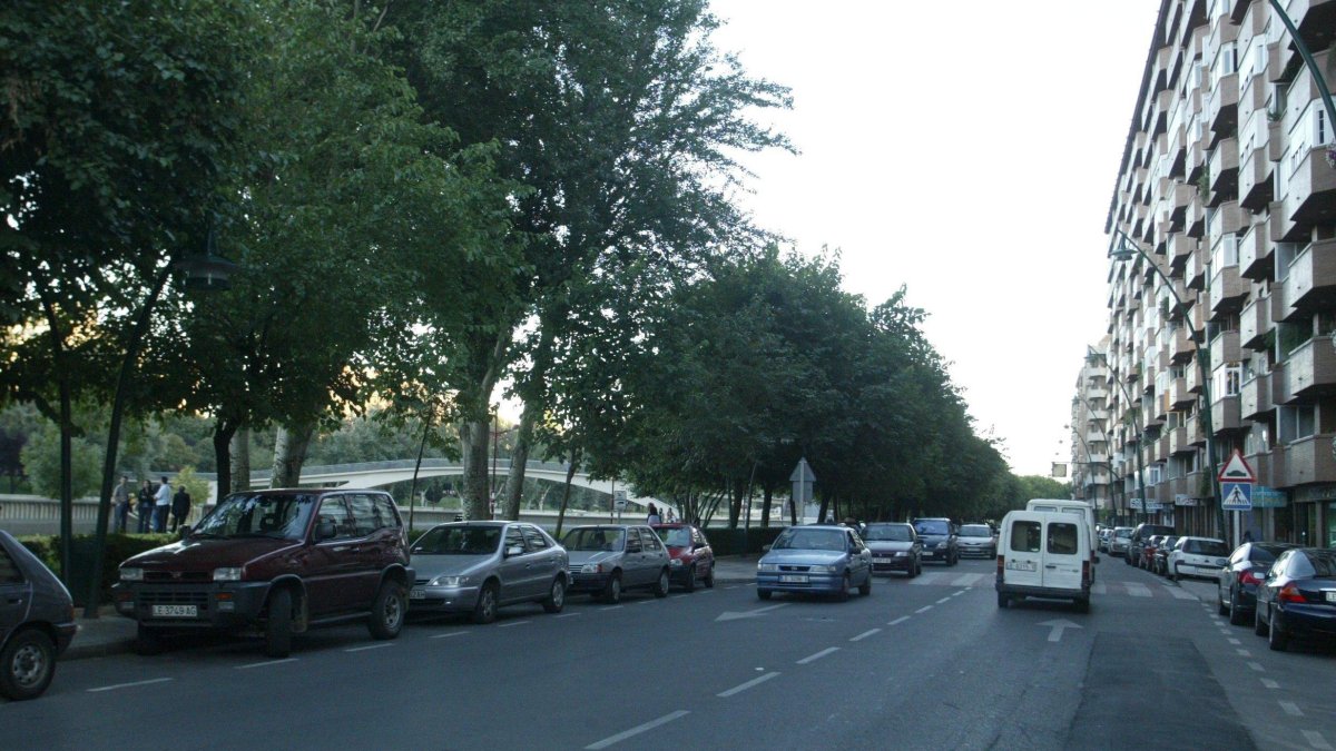 Paseo de Salamanca, en León capital.