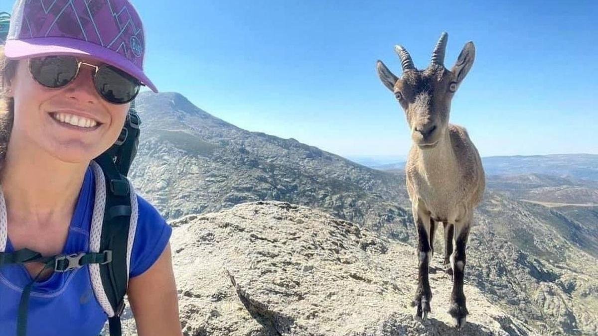 En plena Sierra de Gredos con una compañera especial, habitante de este espectacular paraje. DL