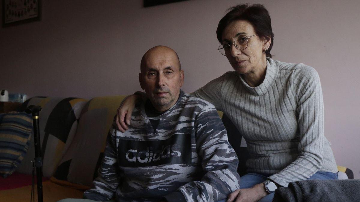 Juan Antonio Moreno y Ana Isabel Gallego, en su casa. fernando otero