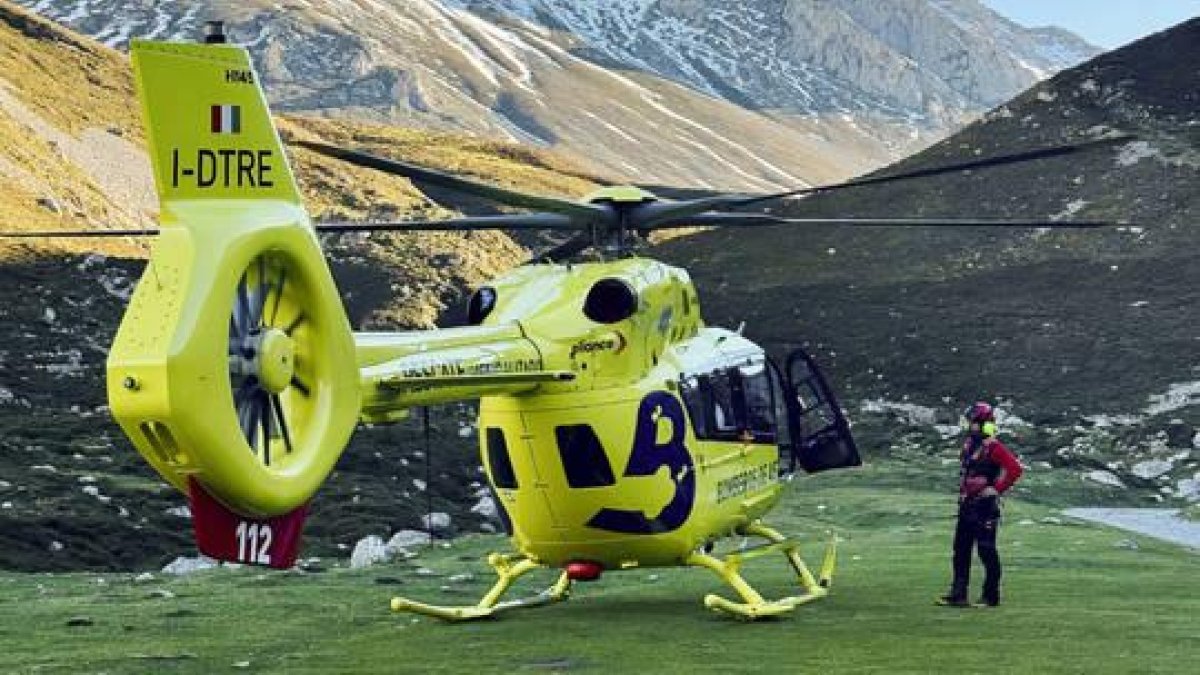 Dispositivo de rescate del montañero bañezano perdido en Picos de Europa.