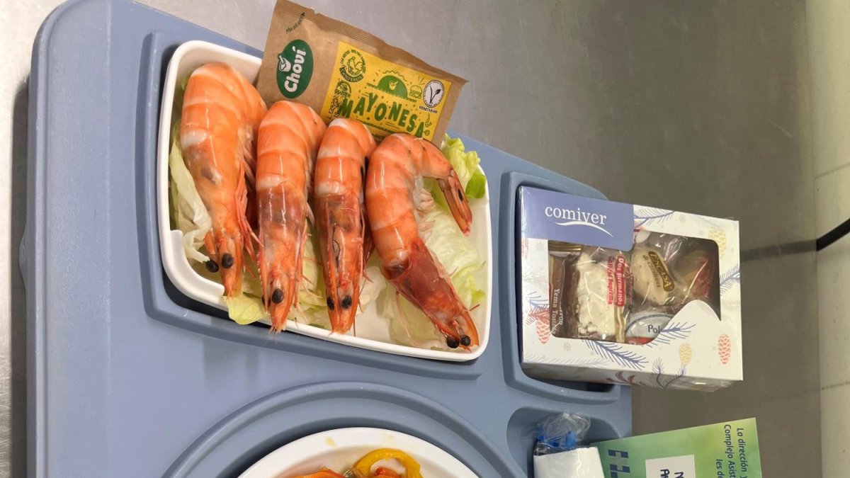 El menú navideño del Hospital incluye langostinos