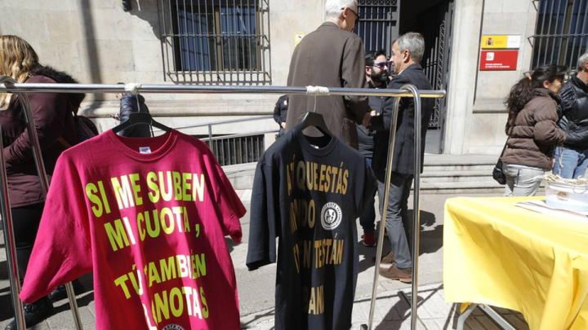 Imagen de archivo de una de las movilizaciones protagonizadas por los autónomos en León