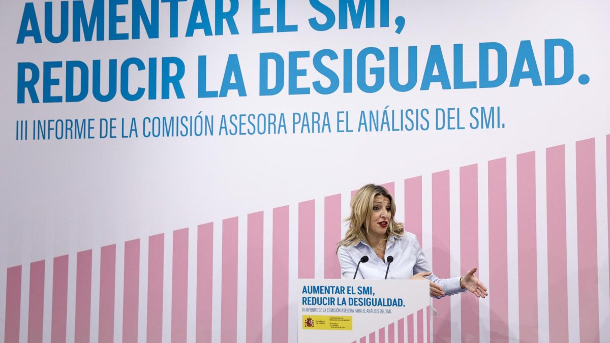 Imagen de archivo La vicepresidenta segunda del Gobierno y ministra de Trabajo y Economía Social, Yolanda Díaz