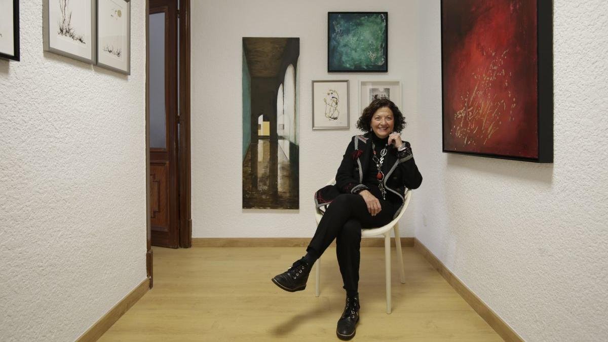 La artista Pilar López Duque. FERNANDO OTERO PERANDONES