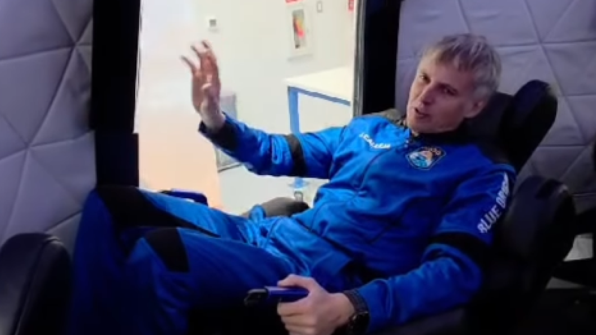 Jesús Calleja en una imagen durante su viaje espacial.