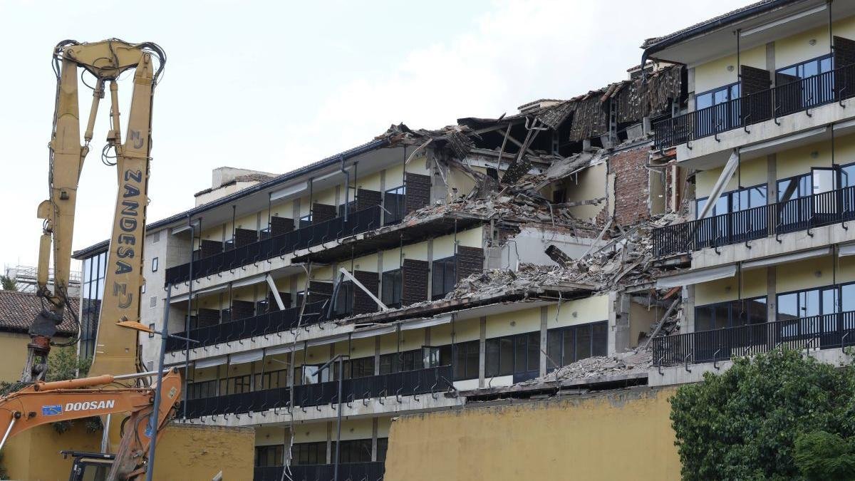 Derribo del edificio de San Marcos, hace ocho años.