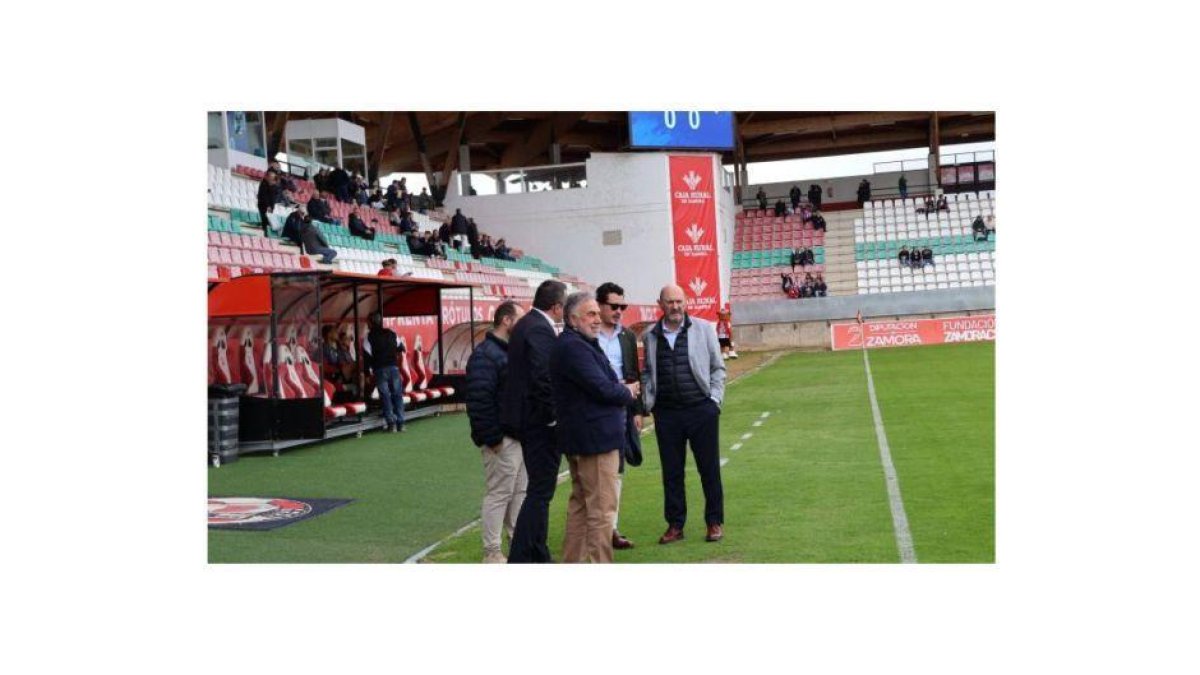 Louzán, junto a Silvano el sábado en el Ruta de la Plata.