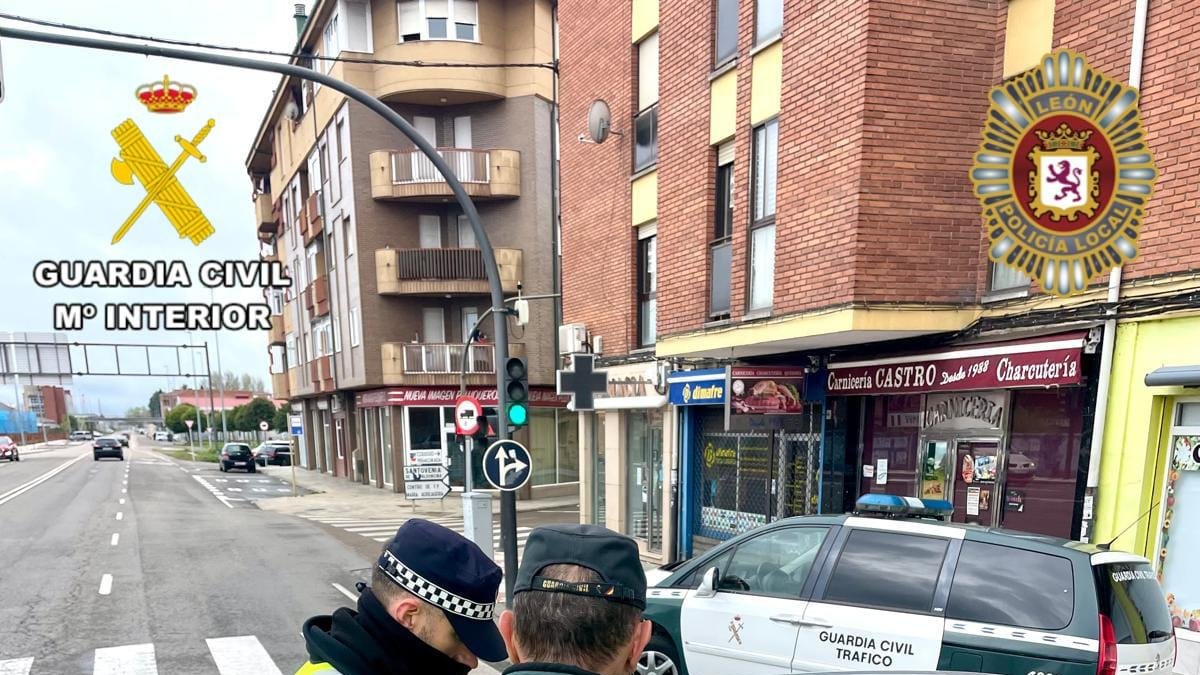 Uno de los controles establecidos durante el operativo.