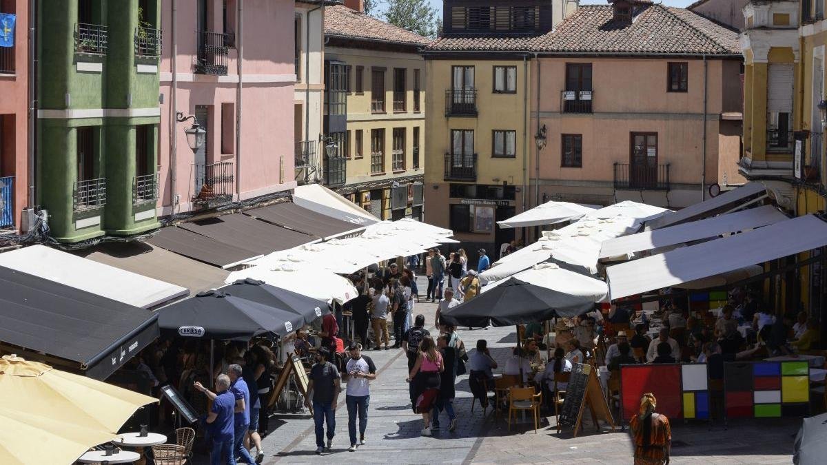 Zona de locales hosteleros en San Martín.
