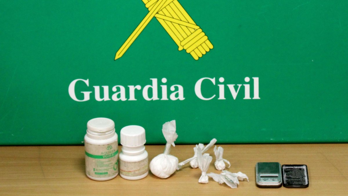 Mercancía incautada por la Guardia Civil en Valverde de Majano.