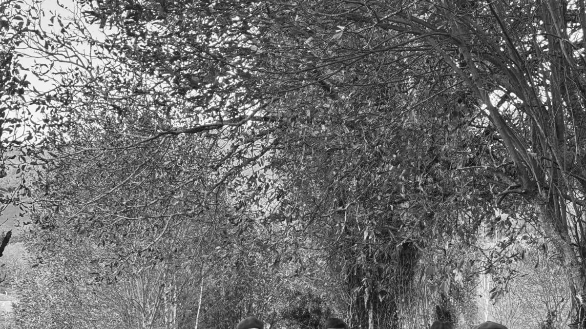 El grupo de figurantes Torre de Torés, en plena recreación.