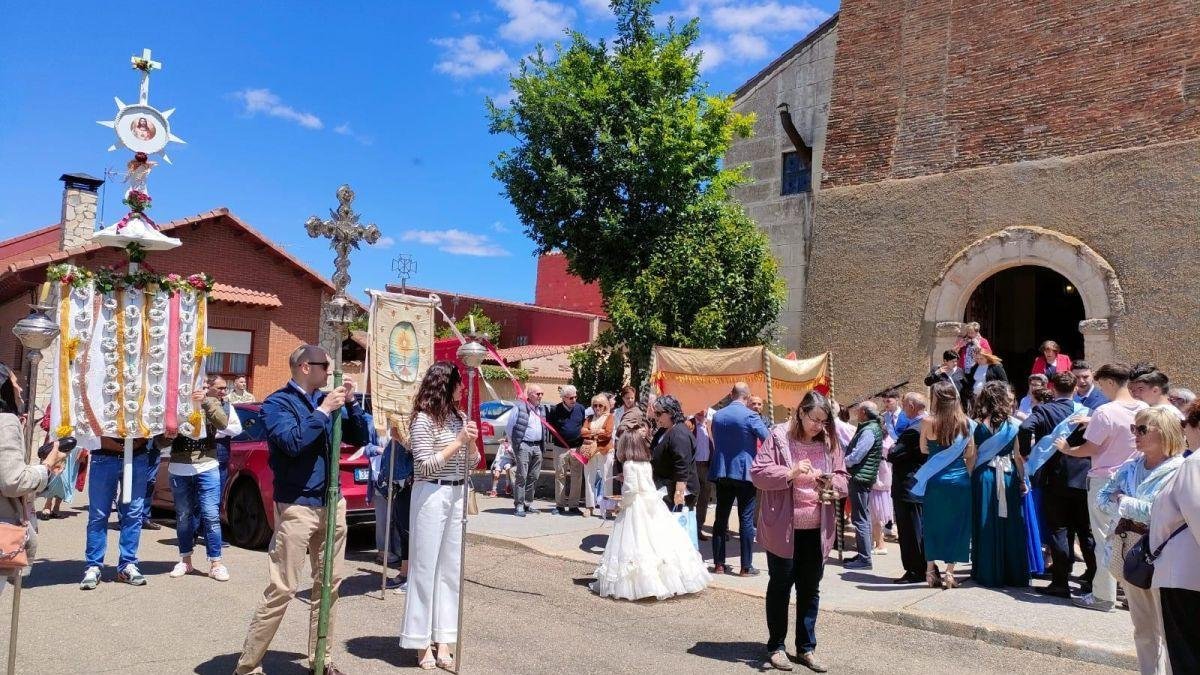 Procesión celebrada el año pasado, tras la tradicional misa.