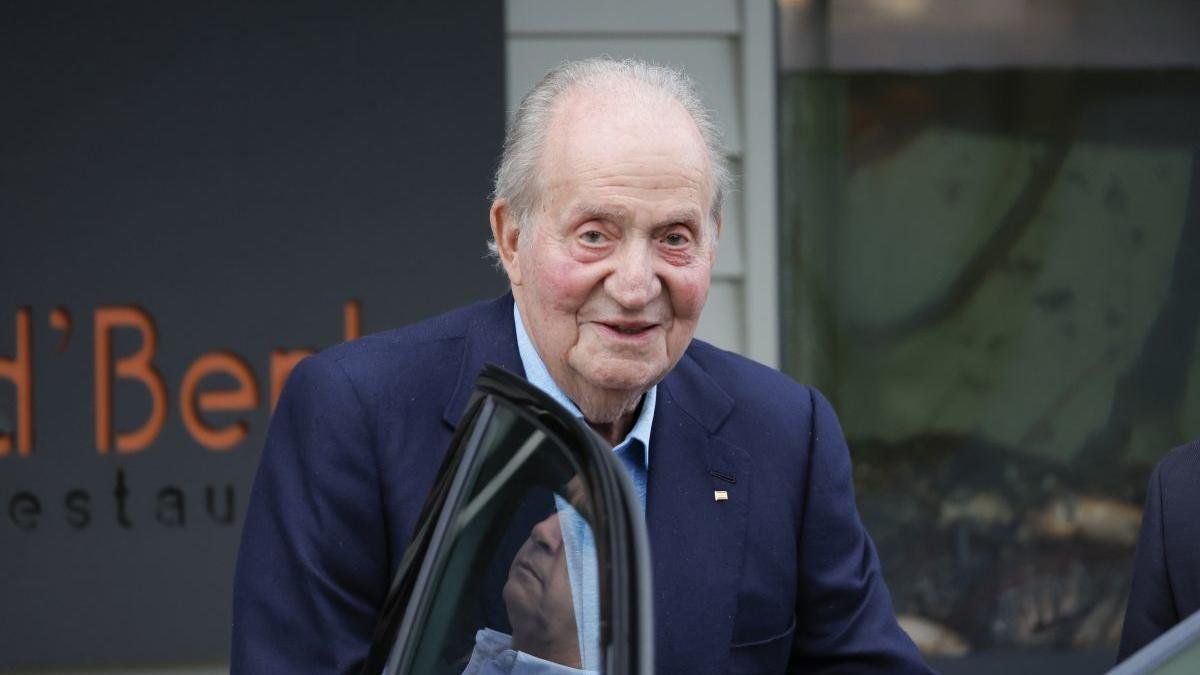 El rey emérito durante una de sus últimas visitas a Pontevedra.