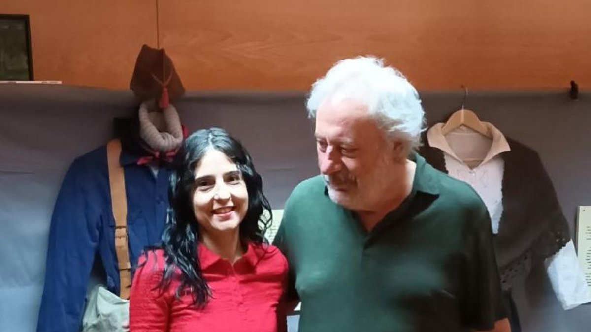 irene García Lino y Julio Llamazares.