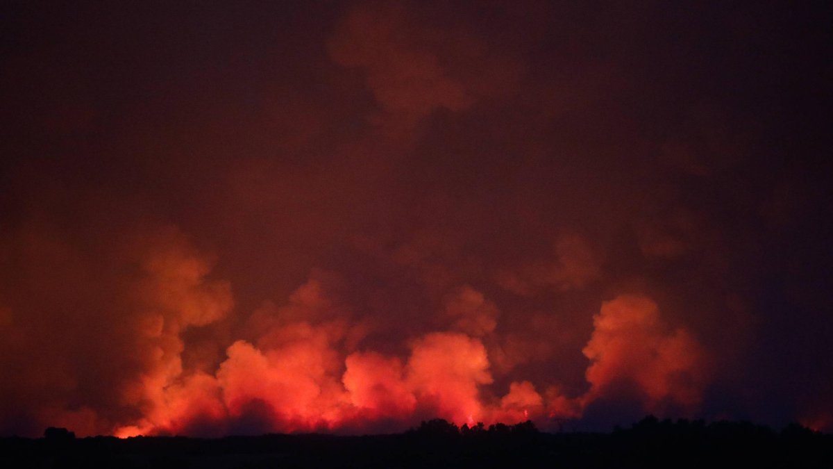 El incendio en Castrocalbón.