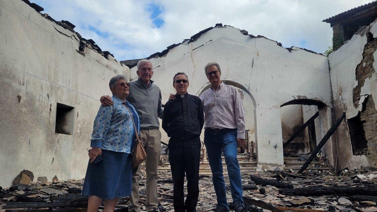 Un momento de la visita de Manuel Bretón a León.