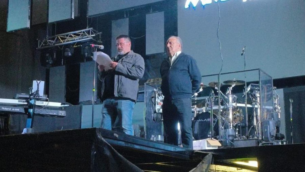 El periodista de Diario de León Armando Medina, en el pregón.