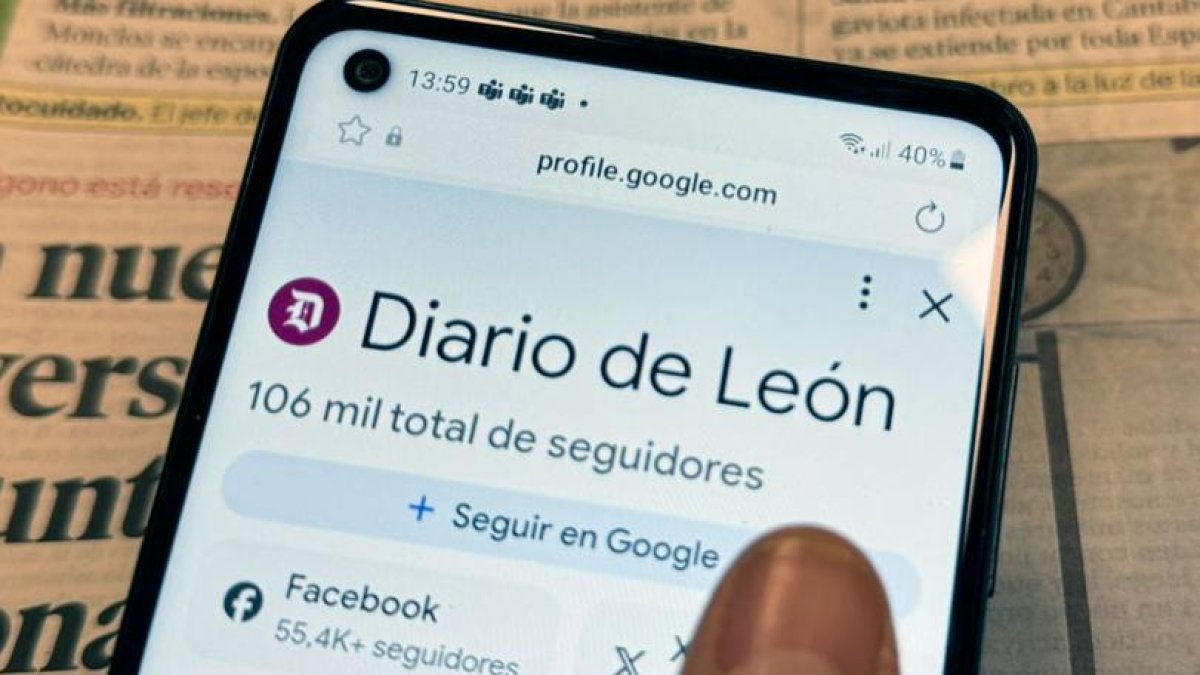 Sigue a Diario de León en Google Discover para no perderte nuestras noticias