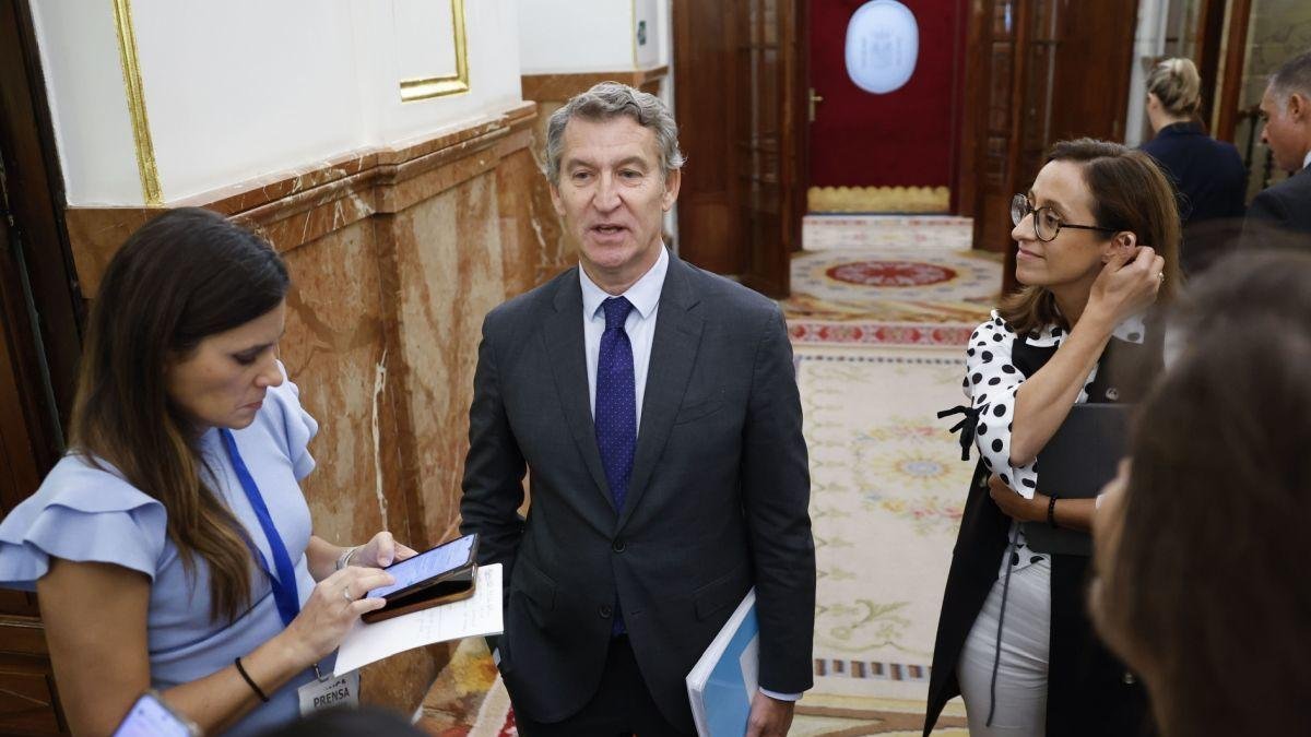 Alberto Núñez Feijoó, en el Congreso.