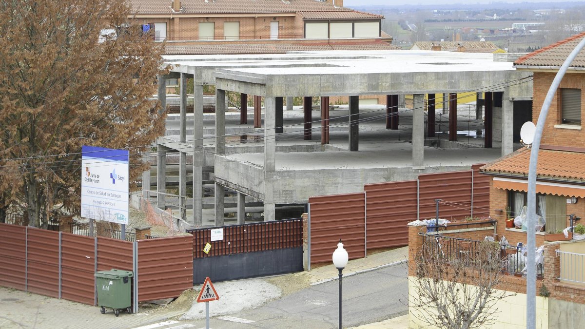 Obras del Centro de Salud de Sahagún