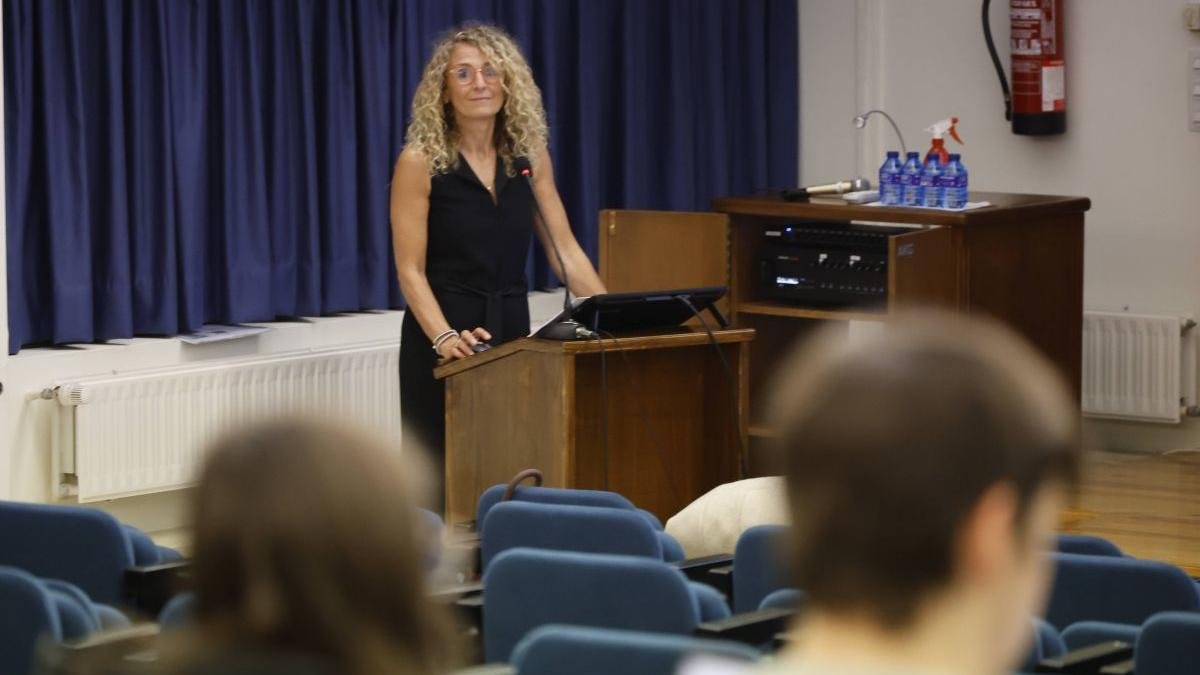 Roser Marínez Quirante, en la conferencia de ayer.