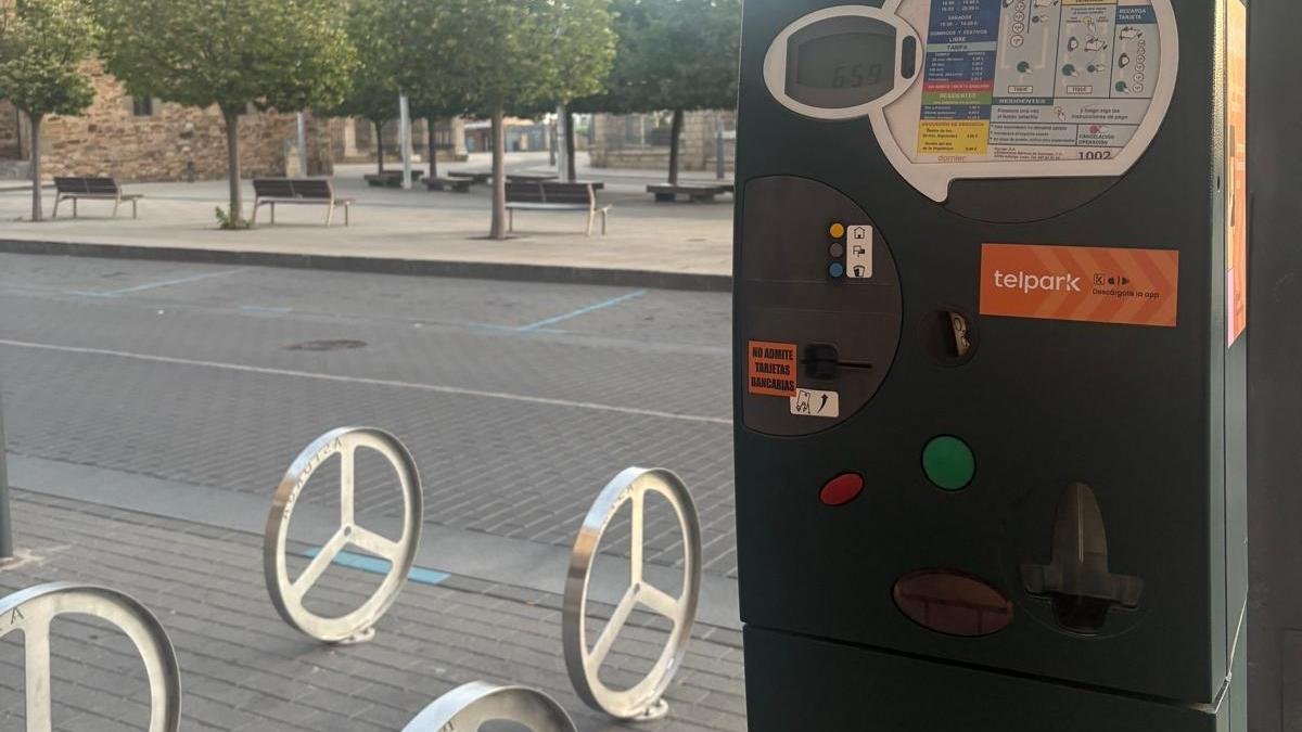 Parquímetro, en Astorga.