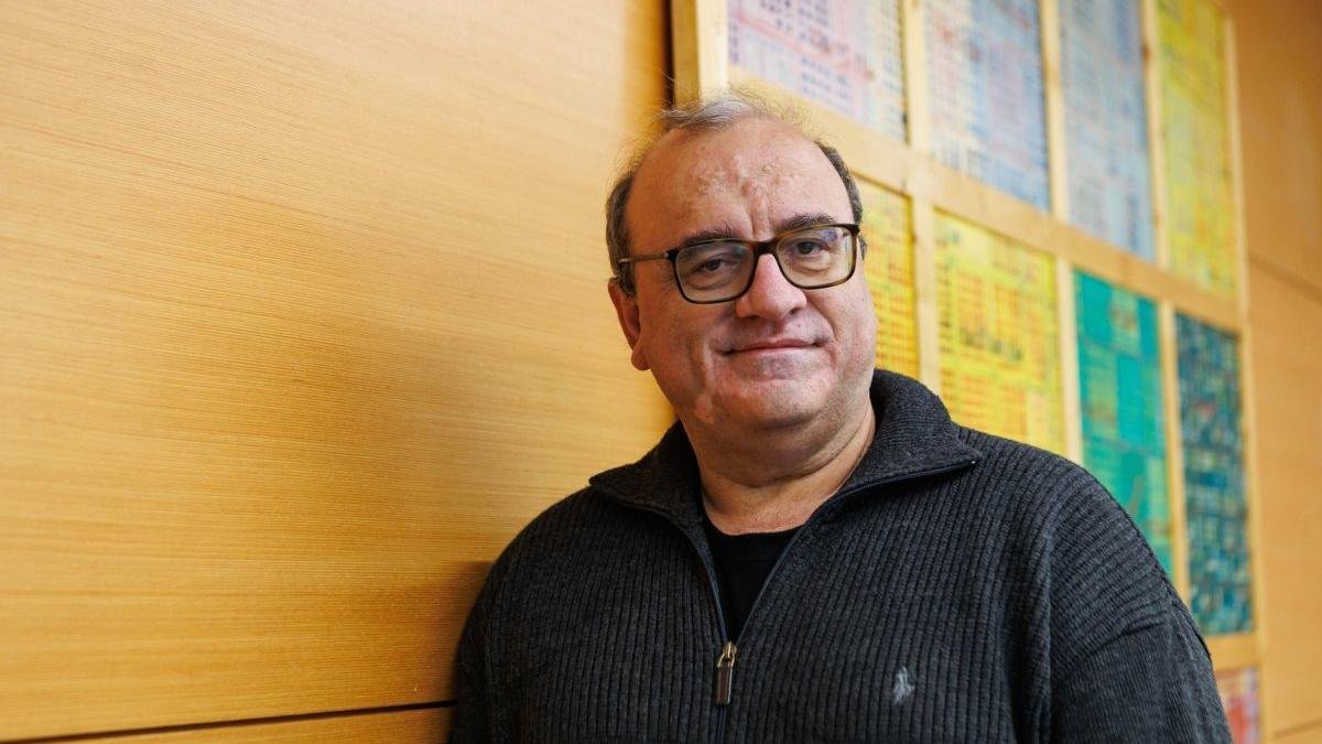 Antonio Turiel Martínez, este lunes en la Facultad de Biológicas y Ambientales de León.