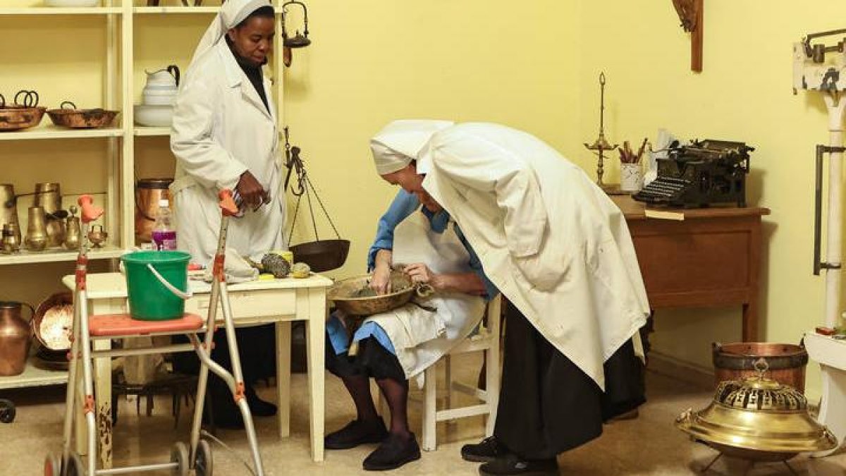 Preparación del primer centro de interpretación de vida monacal