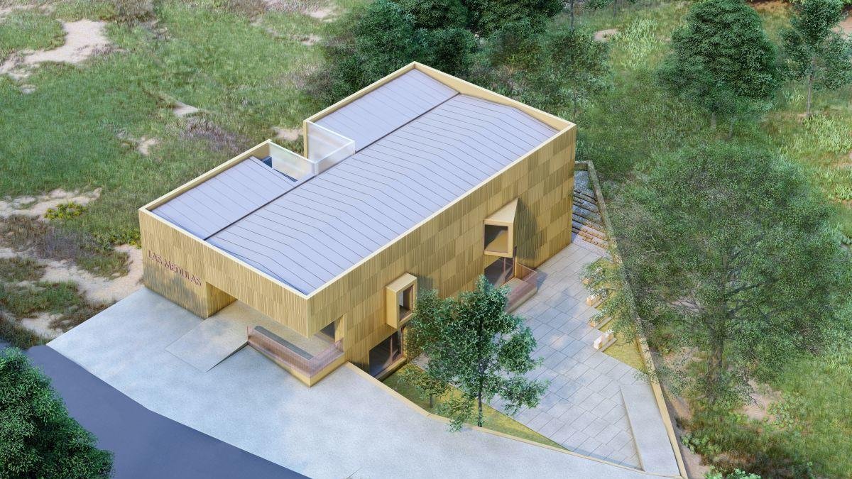 Diseño exterior del Aula Arqueológica de Las Médulas.