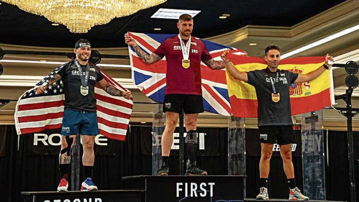 Castro, en el podio de los tres mejores.