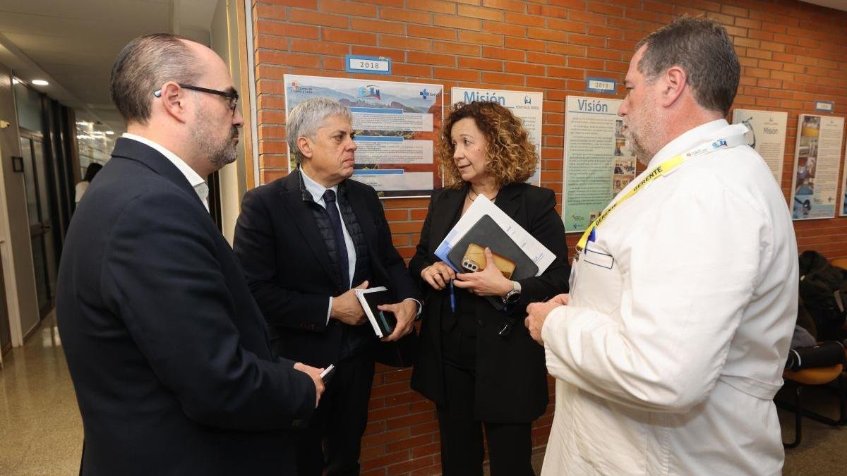Morala, Diego, Fernández y Ortiz, tras la reunión.