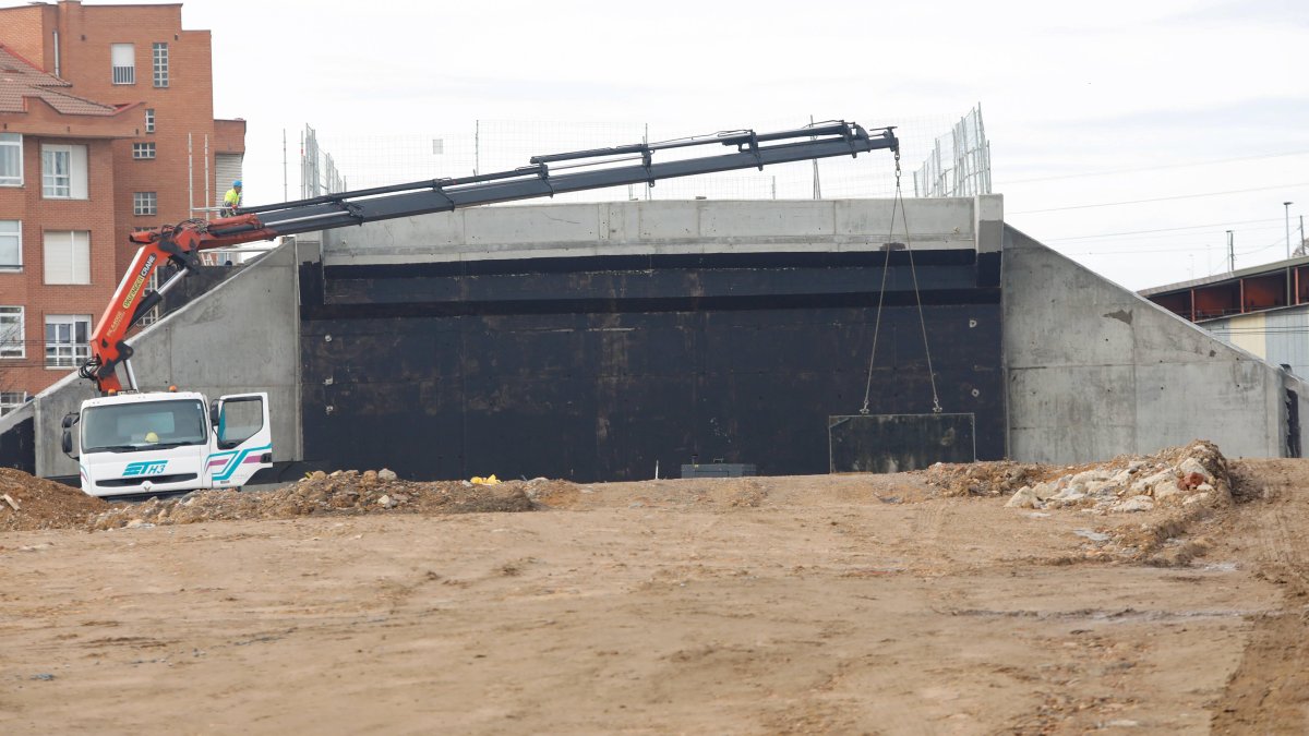 Armazón de la estructura del nuevo puente