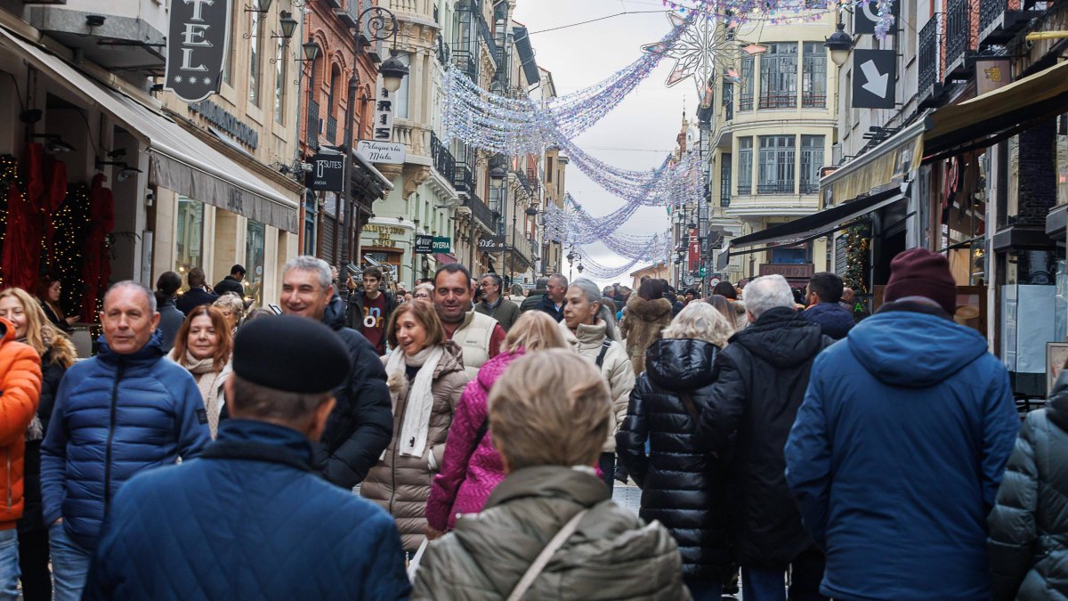 La calle Ancha, entre turistas