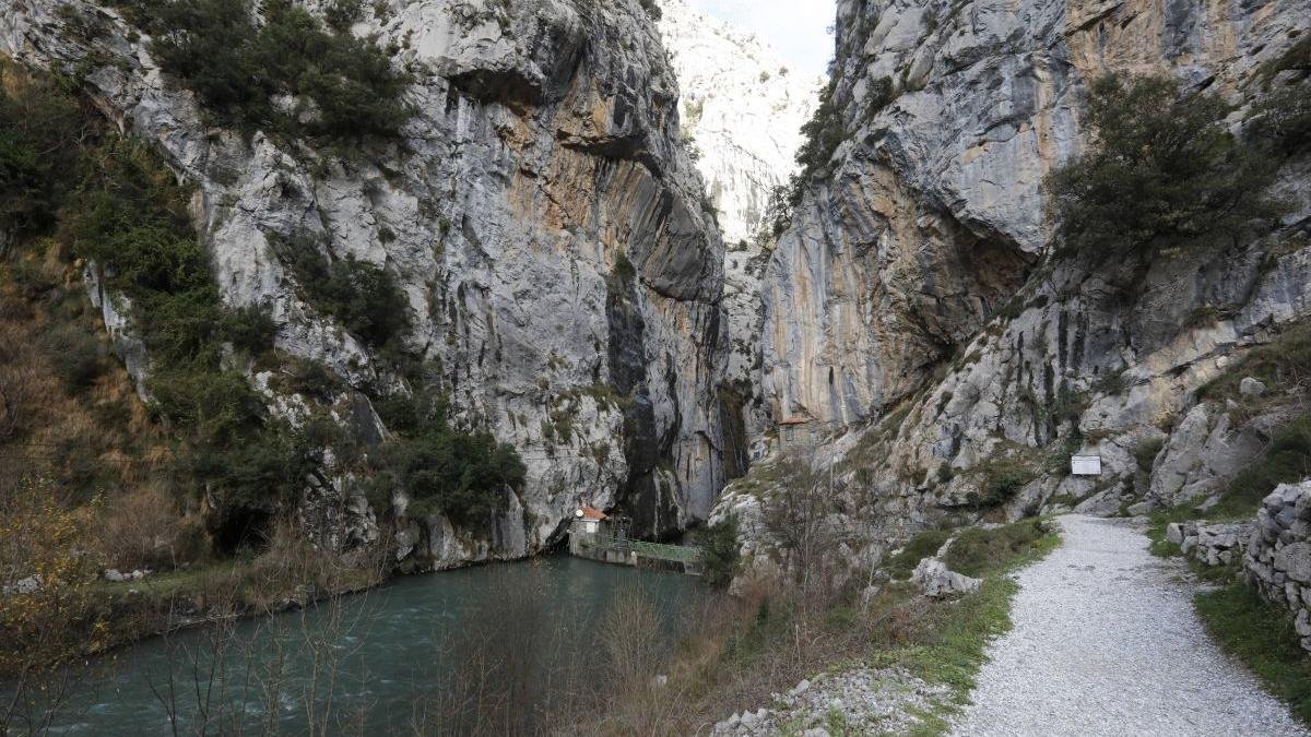 Tramo de la Ruta del Cares en su vertiente leonesa.