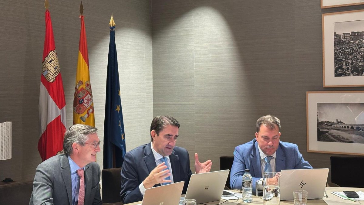 Un momento del patronato, con el consejero de Medio Ambiente, Vivienda y Ordenación del Territorio, Juan Carlos Suárez-Quiñones