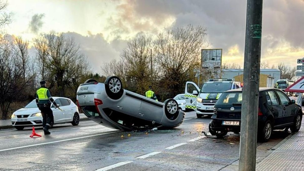 Estado en el que quedaron los vehículos.